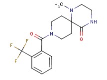 1-methyl-9-[2-(trifluoromethyl)benzoyl]-1,4,9-triazaspiro[5.5]undecan-5-one