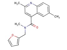 N-(2-furylmethyl)-N,2,6-trimethylquinoline-4-carboxamide
