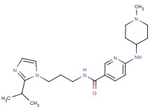 N-[3-(2-isopropyl-1H-imidazol-1-yl)propyl]-6-[(1-methylpiperidin-4-yl)amino]nicotinamide