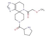 5-(methoxyacetyl)-1'-prolyl-1,5,6,7-tetrahydrospiro[imidazo[4,5-c]pyridine-4,4'-piperidine] dihydrochloride