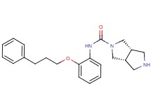 rel-(3aR,6aS)-N-[2-(3-phenylpropoxy)phenyl]hexahydropyrrolo[3,4-c]pyrrole-2(1H)-carboxamide hydrochloride