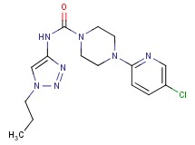 4-(5-chloropyridin-2-yl)-N-(1-propyl-1H-1,2,3-triazol-4-yl)piperazine-1-carboxamide