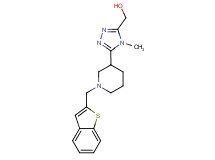 {5-[1-(1-benzothien-2-ylmethyl)piperidin-3-yl]-4-methyl-4H-1,2,4-triazol-3-yl}methanol