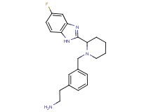 [2-(3-{[2-(5-fluoro-1H-benzimidazol-2-yl)-1-piperidinyl]methyl}phenyl)ethyl]amine dihydrochloride