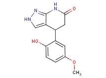 4-(2-hydroxy-5-methoxyphenyl)-2,4,5,7-tetrahydro-6H-pyrazolo[3,4-b]pyridin-6-one