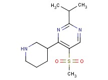 2-isopropyl-5-(methylsulfonyl)-4-piperidin-3-ylpyrimidine