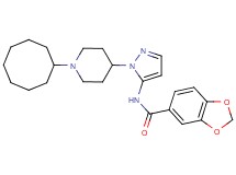 N-[1-(1-cyclooctyl-4-piperidinyl)-1H-pyrazol-5-yl]-1,3-benzodioxole-5-carboxamide