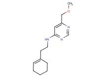 N-(2-cyclohex-1-en-1-ylethyl)-6-(methoxymethyl)pyrimidin-4-amine