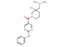 1-[(2-anilino-5-pyrimidinyl)carbonyl]-3-[(dimethylamino)methyl]-3-piperidinol