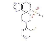 1'-(3-fluoropyridin-4-yl)-5-(methylsulfonyl)-1,5,6,7-tetrahydrospiro[imidazo[4,5-c]pyridine-4,4'-piperidine]