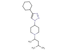 4-(4-cyclohexyl-1H-1,2,3-triazol-1-yl)-1-(1,3-dimethylbutyl)piperidine