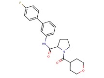 N-(4'-fluoro-3-biphenylyl)-1-(tetrahydro-2H-pyran-4-ylcarbonyl)prolinamide