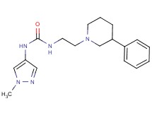 N-(1-methyl-1H-pyrazol-4-yl)-N'-[2-(3-phenylpiperidin-1-yl)ethyl]urea
