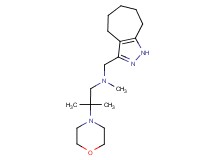 (1,4,5,6,7,8-hexahydrocyclohepta[c]pyrazol-3-ylmethyl)methyl(2-methyl-2-morpholin-4-ylpropyl)amine