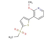 3-[5-(ethylsulfonyl)-2-thienyl]-2-methoxypyridine