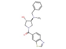 (3S*,4S*)-1-(1,3-benzothiazol-6-ylcarbonyl)-4-[benzyl(methyl)amino]-3-pyrrolidinol