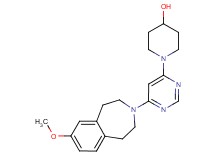 1-[6-(7-methoxy-1,2,4,5-tetrahydro-3H-3-benzazepin-3-yl)pyrimidin-4-yl]piperidin-4-ol