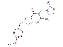 N-isopropyl-1-(4-methoxybenzyl)-N-[(1-methyl-1H-imidazol-2-yl)methyl]-1H-1,2,3-triazole-4-carboxamide