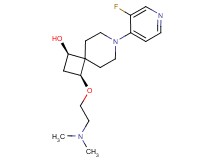 (1R*,3S*)-3-[2-(dimethylamino)ethoxy]-7-(3-fluoropyridin-4-yl)-7-azaspiro[3.5]nonan-1-ol