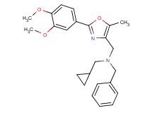 N-benzyl-1-cyclopropyl-N-{[2-(3,4-dimethoxyphenyl)-5-methyl-1,3-oxazol-4-yl]methyl}methanamine