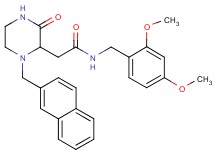 N-(2,4-dimethoxybenzyl)-2-[1-(2-naphthylmethyl)-3-oxo-2-piperazinyl]acetamide