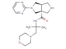 (3aR*,6aR*)-N-(1,1-dimethyl-2-morpholin-4-ylethyl)-2-pyrimidin-2-ylhexahydropyrrolo[3,4-c]pyrrole-3a(1H)-carboxamide