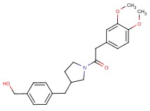 [4-({1-[(3,4-dimethoxyphenyl)acetyl]pyrrolidin-3-yl}methyl)phenyl]methanol