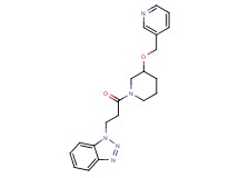1-{3-oxo-3-[3-(3-pyridinylmethoxy)-1-piperidinyl]propyl}-1H-1,2,3-benzotriazole