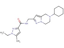 N-[(5-cyclohexyl-4,5,6,7-tetrahydropyrazolo[1,5-a]pyrazin-2-yl)methyl]-1-ethyl-5-methyl-1H-pyrazole-3-carboxamide