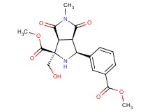 methyl (1S*,3S*,3aR*,6aS*)-1-(hydroxymethyl)-3-[3-(methoxycarbonyl)phenyl]-5-methyl-4,6-dioxooctahydropyrrolo[3,4-c]pyrrole-1-carboxylate