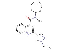 N-cycloheptyl-2-(1-ethyl-1H-pyrazol-4-yl)-N-methylquinoline-4-carboxamide