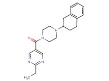 2-ethyl-5-{[4-(1,2,3,4-tetrahydro-2-naphthalenyl)-1-piperazinyl]carbonyl}pyrimidine