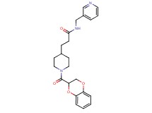 3-[1-(2,3-dihydro-1,4-benzodioxin-2-ylcarbonyl)-4-piperidinyl]-N-(3-pyridinylmethyl)propanamide