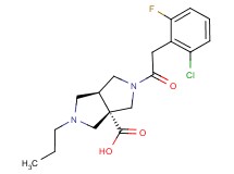 (3aS*,6aS*)-2-[(2-chloro-6-fluorophenyl)acetyl]-5-propylhexahydropyrrolo[3,4-c]pyrrole-3a(1H)-carboxylic acid