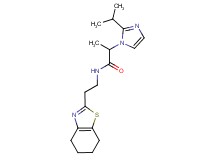 2-(2-isopropyl-1H-imidazol-1-yl)-N-[2-(4,5,6,7-tetrahydro-1,3-benzothiazol-2-yl)ethyl]propanamide