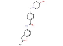 4-[(4-hydroxypiperidin-1-yl)methyl]-N-(2-methyl-2,3-dihydro-1-benzofuran-5-yl)benzamide