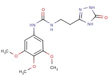 N-[2-(5-oxo-4,5-dihydro-1H-1,2,4-triazol-3-yl)ethyl]-N'-(3,4,5-trimethoxyphenyl)urea