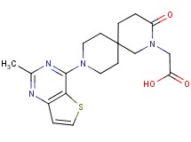 [9-(2-methylthieno[3,2-d]pyrimidin-4-yl)-3-oxo-2,9-diazaspiro[5.5]undec-2-yl]acetic acid