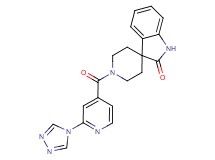 1'-[2-(4H-1,2,4-triazol-4-yl)isonicotinoyl]spiro[indole-3,4'-piperidin]-2(1H)-one