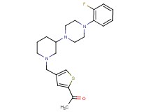 1-[4-({3-[4-(2-fluorophenyl)-1-piperazinyl]-1-piperidinyl}methyl)-2-thienyl]ethanone
