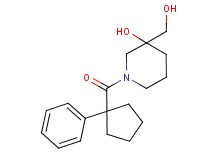3-(hydroxymethyl)-1-[(1-phenylcyclopentyl)carbonyl]-3-piperidinol