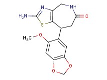 2-amino-8-(6-methoxy-1,3-benzodioxol-5-yl)-4,5,7,8-tetrahydro-6H-[1,3]thiazolo[4,5-c]azepin-6-one