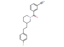 3-({3-[2-(4-fluorophenyl)ethyl]-1-piperidinyl}carbonyl)benzonitrile