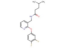 N-{[2-(3,4-difluorophenoxy)pyridin-3-yl]methyl}-4-methylpentanamide