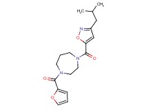 1-(2-furoyl)-4-[(3-isobutylisoxazol-5-yl)carbonyl]-1,4-diazepane
