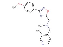 1-[3-(4-methoxyphenyl)-1,2,4-oxadiazol-5-yl]-N-methyl-N-[(3-methyl-4-pyridinyl)methyl]methanamine