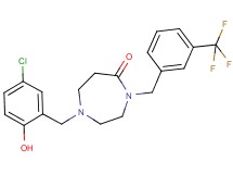 1-(5-chloro-2-hydroxybenzyl)-4-[3-(trifluoromethyl)benzyl]-1,4-diazepan-5-one