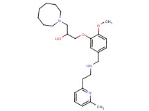 1-(1-azocanyl)-3-[2-methoxy-5-({[2-(6-methyl-2-pyridinyl)ethyl]amino}methyl)phenoxy]-2-propanol