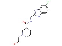 N-[(5-chloro-1H-benzimidazol-2-yl)methyl]-1-(2-hydroxyethyl)piperidine-3-carboxamide