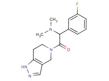 1-(3-fluorophenyl)-N,N-dimethyl-2-oxo-2-(1,4,6,7-tetrahydro-5H-pyrazolo[4,3-c]pyridin-5-yl)ethanamine